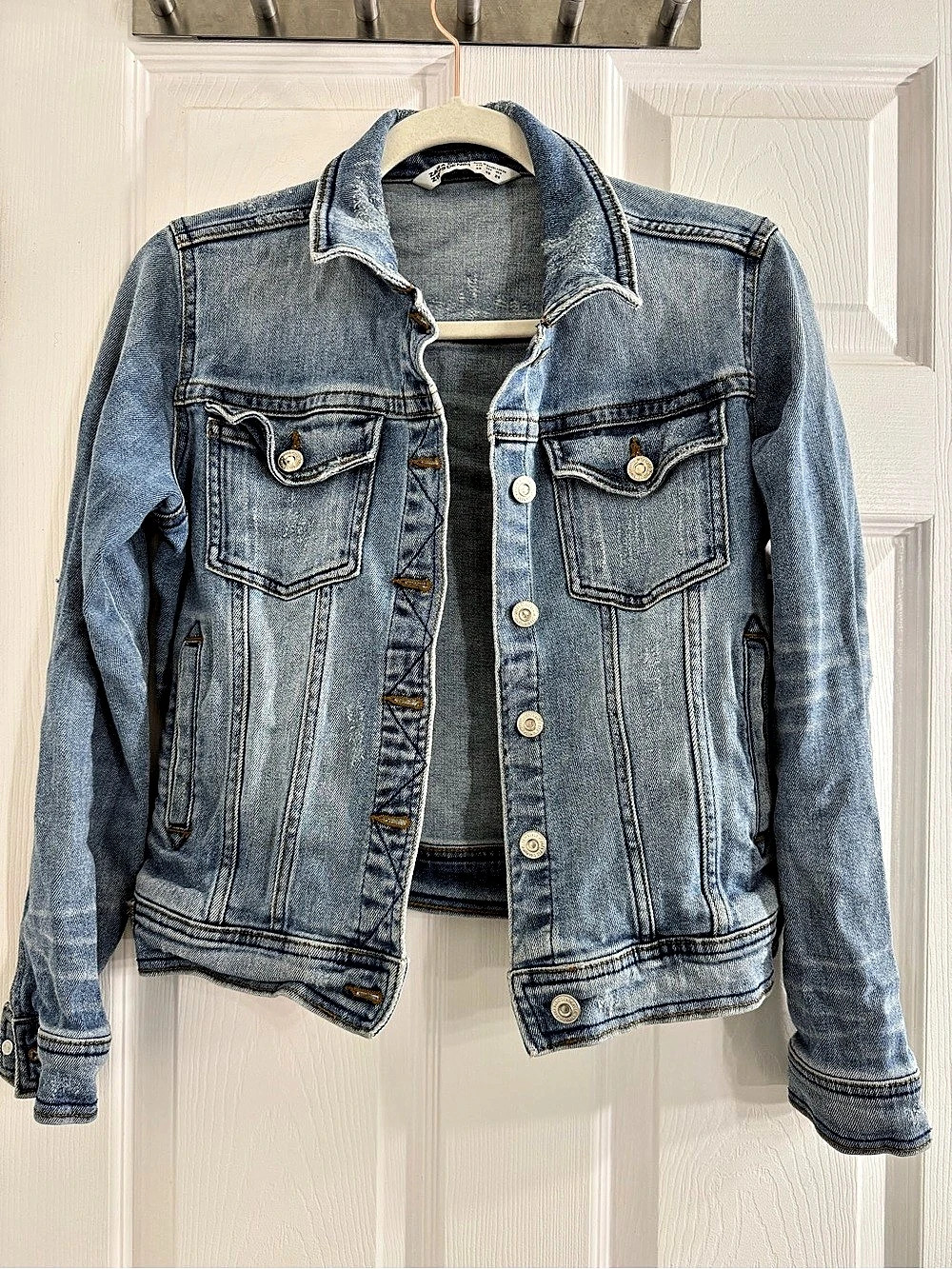 Zara TRF Denim Jacket Women's Blue